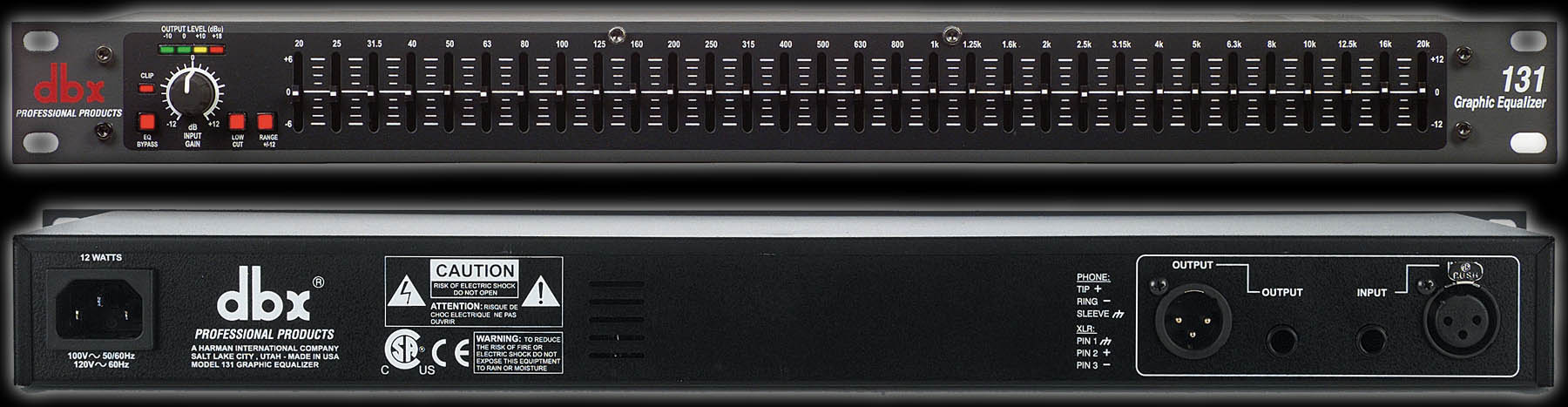 DBX 131 DJ graphic equalizer EQ